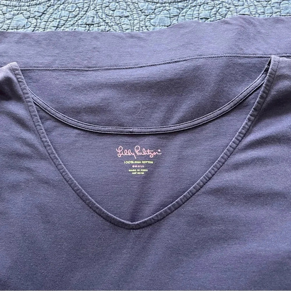 Lilly Pulitzer Eliza Popover Dress in True Navy - Picture 6 of 9